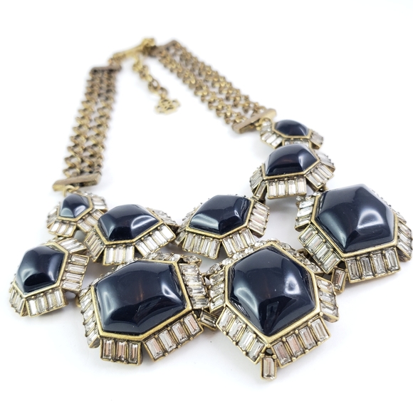 Ann Taylor Jewelry - Ann Taylor Vintage Statement Necklace Black